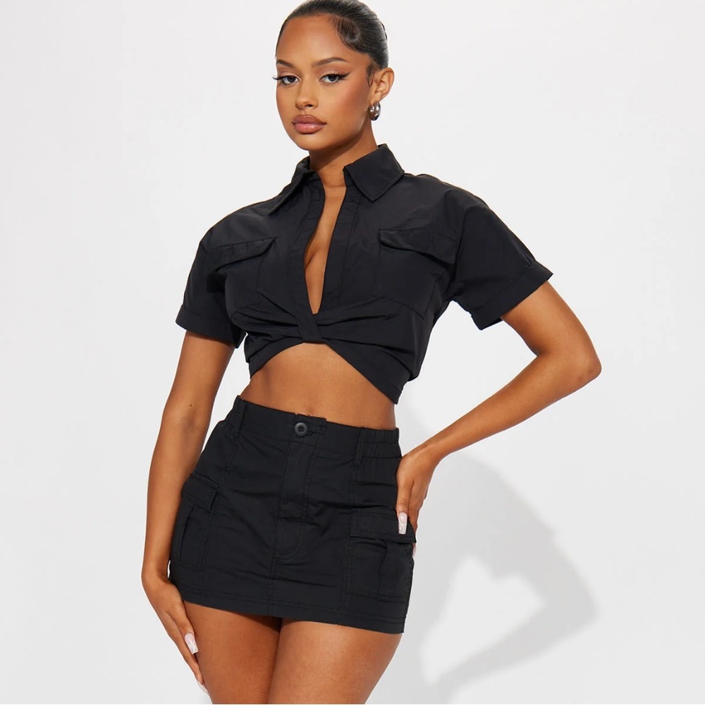 Best Kept Secret Cargo Mini Skirt - Black - XL